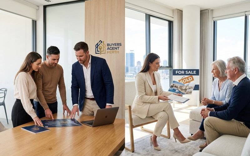 Comparison diagram showing buyers agent vs selling agent relationship