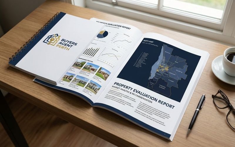 Property evaluation report with market analysis